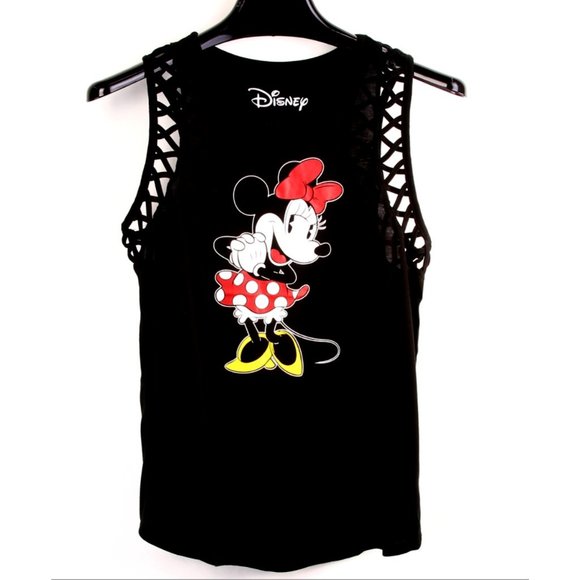 Disney Tops - NEW! MINNIE MOUSE Juniors Tank Top. Size S-XL. W/Cutout Sleeves